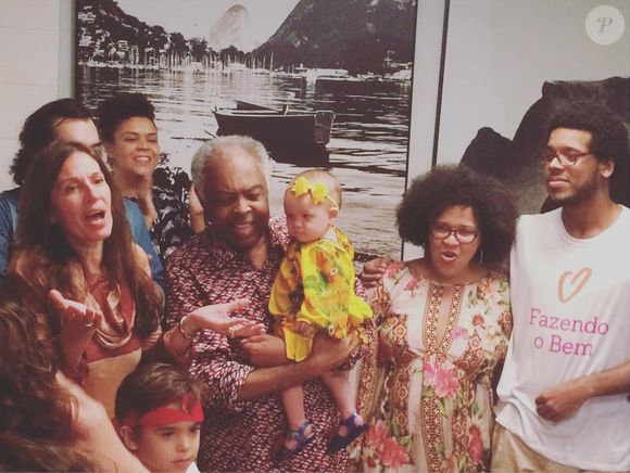 Família de Gilberto Gil: Sol de Maria é a primeira bisneta do cantor; ela é filha de Francisco Gil, e já ganhou até música em homenagem.