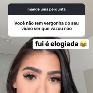 MC Mirella voltou a comentar vídeo íntimo vazado na web ao responder perguntas de seguidores no Instagram