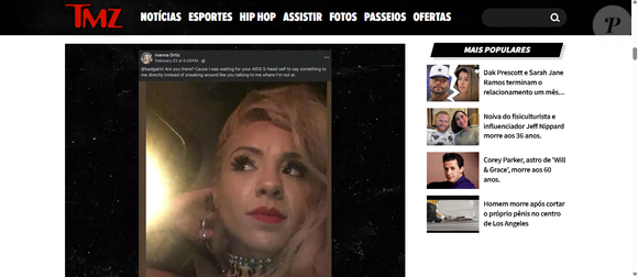 Ivanna Ortiz deixou uma mensagem perturbadora para Rihanna no Facebook 13 dias antes do atentado