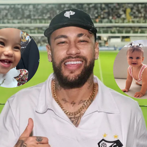 Neymar mostrou imagens com as filhas mais novas em sua rede social neste domingo, 30 de março de 2025
