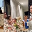 Bolo de 3 andares, sobremesa de bota e cantoria com Simaria: Simone Mendes comemora 42 anos com festa intimista em mansão e cai no choro após declaração da irmã. Fotos!