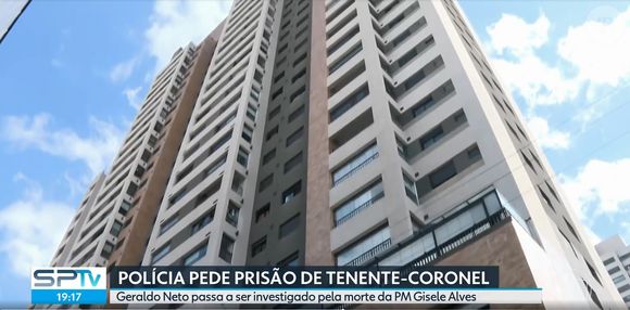 Caso Gisele: soldado da PM pode ter sido morta pelo marido, o tenente-coronel Geraldo Leite Rosa Neto, no apartamento onde moravam: vizinha disse ter escutado barulho por volta das 7h30, mas militar quase 30 minutos depois para falar da morte da mulher. Pouco depois, disse que ela estava viva ao chamar os Bombeiros