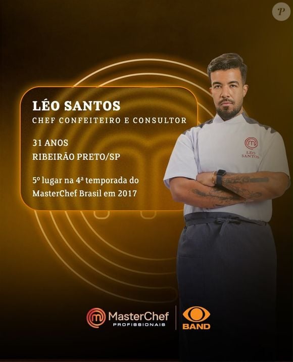 Léo Santos participou da quarta temporada do 'MasterChef Brasil', em 2017, e terminou em quinto lugar