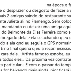 Suposto motorista de aplicativo acusa Ingrid Guimarães de tratá-lo ‘como um empregado’ em corrida de aplicativo