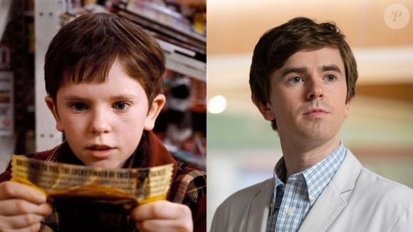 Freddie Highmore antes e depois: no filme 'A Fantástica Fábrica de Chocolate', ator deu vida à Charlie Bucket. Atualmente, ele tem 33 anos e ficou conhecido por papeis em 'The Good Doctor' (O Bom Doutor), e 'Bates Motel'