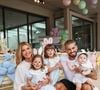 Família reunida: Virginia, Zé Felipe e os filhos comemoram a Páscoa antes do feriado oficial.