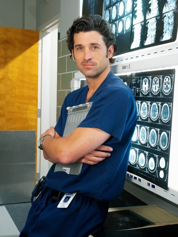 Patrick Dempsey faz sucesso como o médico Derek Shepherd em 'Grey's Anatomy', uma das séries médicas mais famosas do mundo