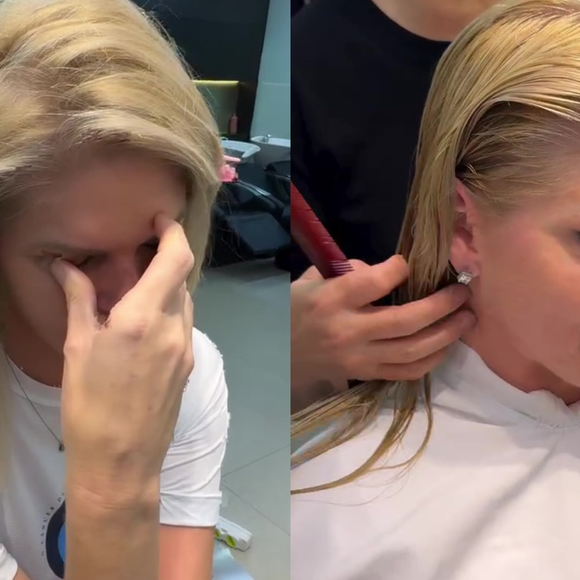 Em tratamento contra o câncer, Val Marchiori chora ao cortar o cabelo curtinho: ‘Enfrentar o medo de ficar careca’