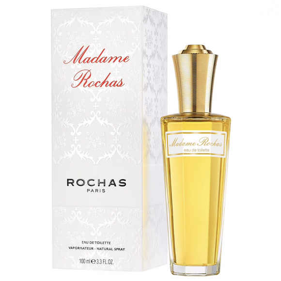 Criado em 1960 pela Rochas, Madame Rochas nasceu inspirado na personalidade de Hélène Rochas e representa uma mulher elegante, radiante e dona do próprio destino