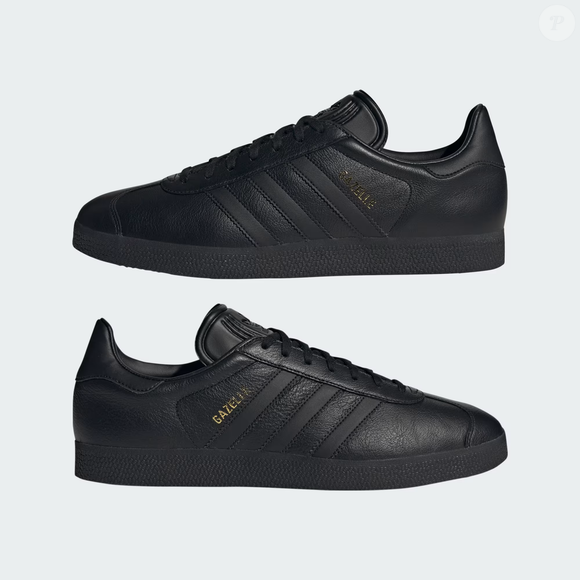 O novo Adidas Gazelle que as garotas clássicas adoram: uma peça essencial no guarda-roupa, em preto intenso e incrivelmente estilosa