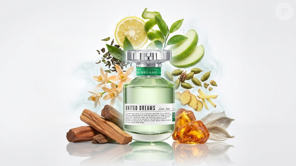 A combinação de chá verde, maçã verde, yuzu e bergamota é um dos destaques do United Dreams Live Free, perfume da Benetton que entrega uma saída fresca antes de evoluir para notas florais, especiadas e amadeiradas