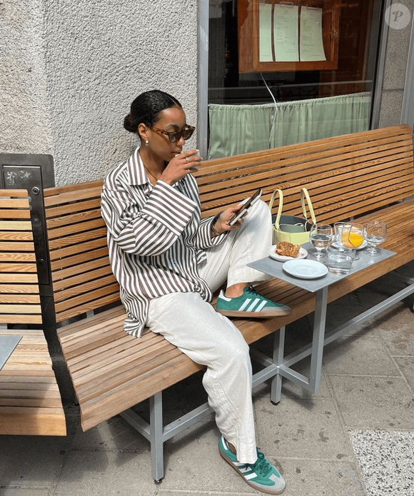 Inspiração de look com tênis verde