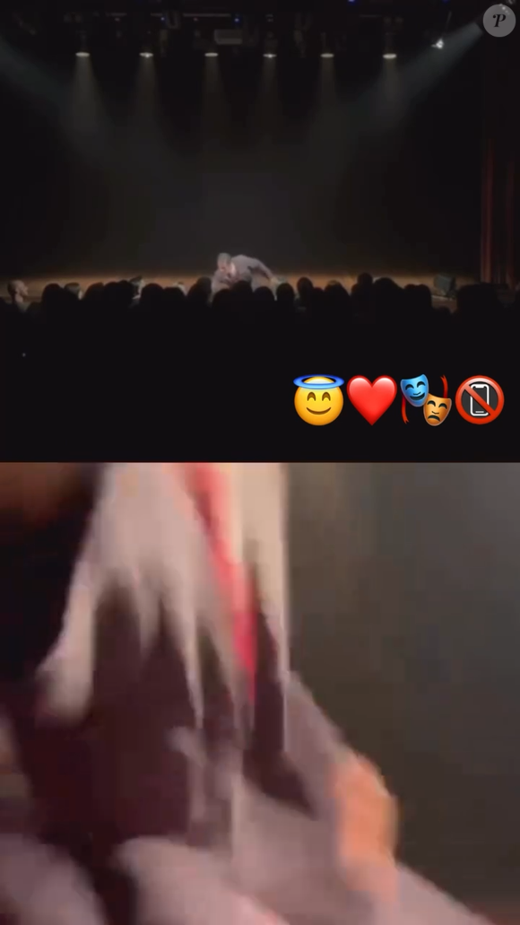 Mateus Solano postou um vídeo que junta dois ângulos: o da fã que alega o tapa e o do fundo do teatro, filmado pela equipe (+ assista na matéria)