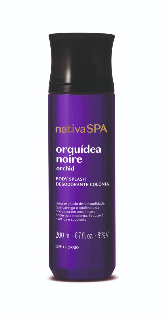 O Body Splash Nativa Spa Orquídea Noire é a escolha perfeita para o pós-banho de rica.