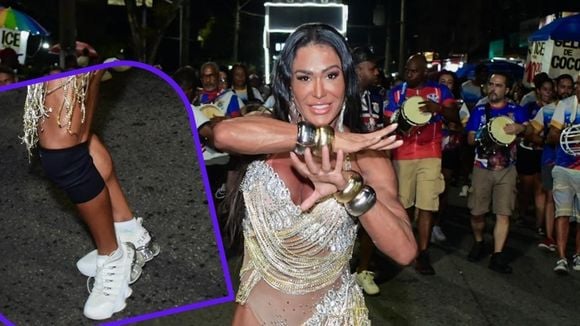 Pelo bem dos próprios pés e joelhos, o tênis: Gracyanne Barbosa abandona salto alto no Carnaval 2026 após cirurgia; médico especialista opina: 'Corpo absorve o impacto'