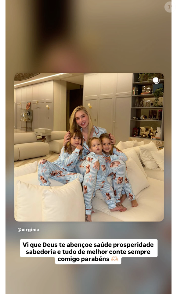 Zé Felipe parabenizou Virgínia por meio dos stories do Instagram e disse que influenciadora pode 'sempre contar com ele'