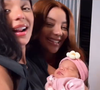 Rosto de Zuri, filha de Ludmilla e Brunna Gonçalves, é exibido no vídeo e arrancou comentários apaixonados nas redes sociais