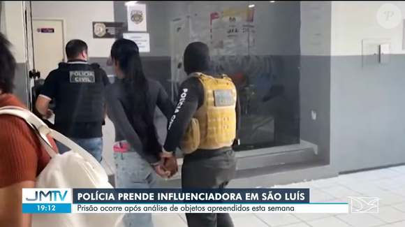 A influenciadora Andressa Tainá Souza foi presa preventivamente nesta sexta-feira (01), em São Luís, no Maranhão