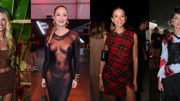 Show da Lady Gaga no Rio: looks de famosos para evento têm transparência e muito couro. Veja 52 fotos de Bruna Marquezine, Paolla Oliveira e mais!
