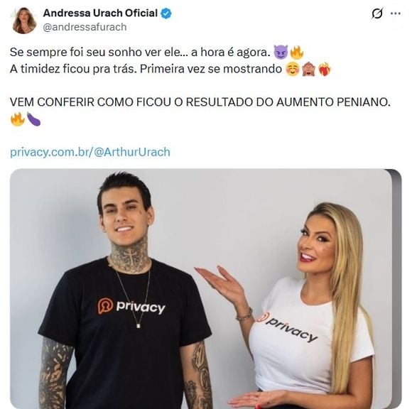 O nome de Andressa Urach dominou o X após a divulgação de um vídeo com o filho. Reações variaram entre choque, indignação e lembranças de uma estratégia de marketing já admitida pela própria influenciadora