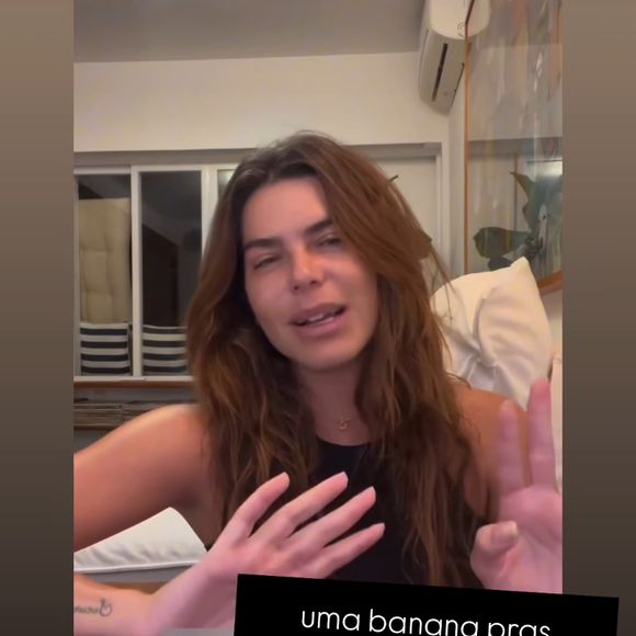 Luana Piovani detonou: ‘Uma banana pras mulheres machistas que falam merda, uma verdade sabida para sempre sobre o fazedor de ‘publi’, que é abusivo’