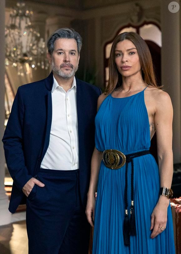 Arminda (Grazi Massafera) e Ferette (Murilo Benício) são vilões na novela 'Três Graças'
