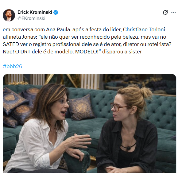 Cotada para o ‘BBB 26’, Christiane Torloni foi alvo de memes com inteligência artificial, que criaram situações com a atriz no confinamento