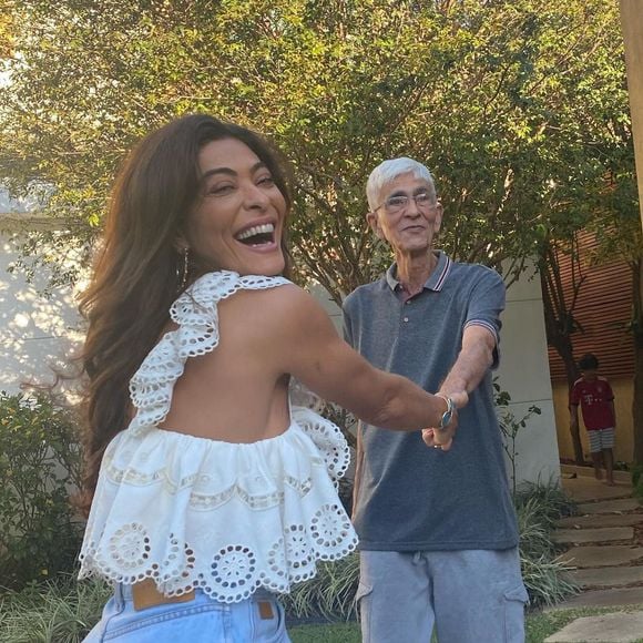 Pai de Juliana Paes, Carlos Henrique Paes morreu em janeiro de 2024 por complicações do Alzheimer