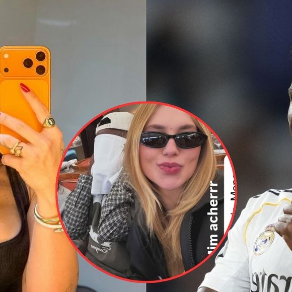 Vini Jr. discreto! Jogador tapa o rosto em 1ª foto 'pública' com Virgínia Fonseca e web ironiza: 'Até ele debochando dela'