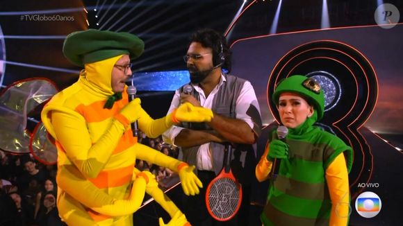 Os humoristas Fábio Porchat e Paulo Vieira referenciaram as recentes polêmicas do artista nos bastidores de ‘Vale Tudo’ durante um quadro de humor