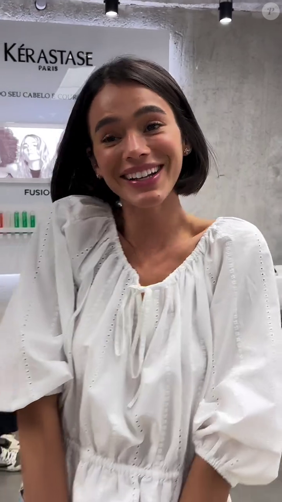Bruna Marquezine exibiu um corte french bob