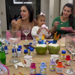 Bruna Biancardi participou de uma tarde de pintura entre amigas