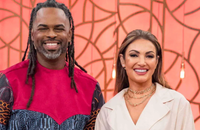 Manoel Soares e Patrícia Poeta