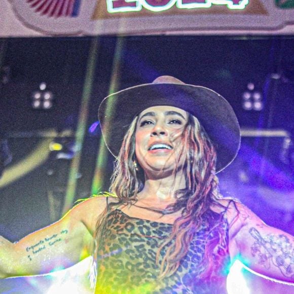 Lauana Prado, namorada de Tati Dias, participa do show do 'BBB 25' em 12 de fevereiro de 2025