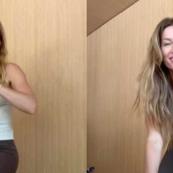 Gisele Bündchen segue um rotina com diversos exercícios, desde a ioga até os treinos de força e funcional