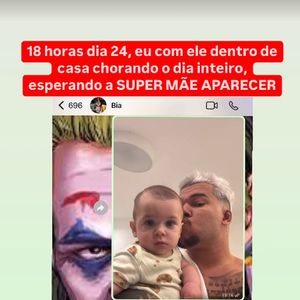 Buarque ironizou o desabafo de Bia Miranda dizendo que ela não procura o filho