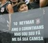 Tudo começou quando o menino pediu a camisa de Neymar no clássico entre Santos e Corínthians