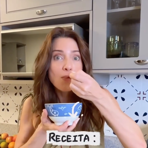 Em suas redes sociais, Letícia Spiller ensinou uma receita de iogurte proteico que faz parte de sua dieta