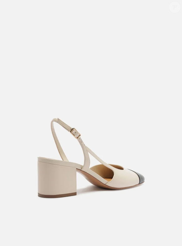 Elegante e funcional, o slingback cap toe da Arezzo une salto bloco confortável e design inspirado em um dos sapatos mais icônicos do guarda-roupa de Lady Di