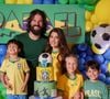 Alisson e Natália Loewe Becker: o casal é pai de Helena, nascida em 2017, Matteo, de 2019, e Rafael, de 2021