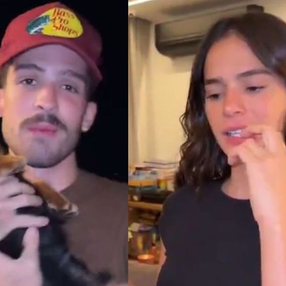 Bruna Marquezine e João Guilherme curtiram uma noite entre amigos
