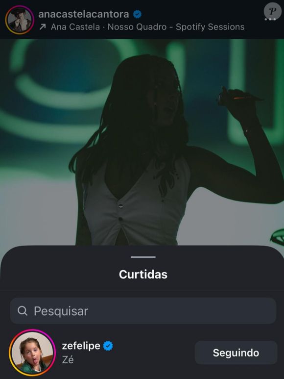 Zé Felipe curte duas fotos seguidas de Ana Castela e enche fãs de esperança