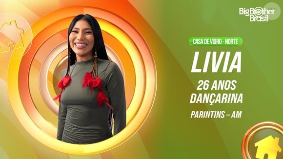 Livia foi a primeira participante da Casa de Vidro do 'BBB 26' anunciada pela região Norte