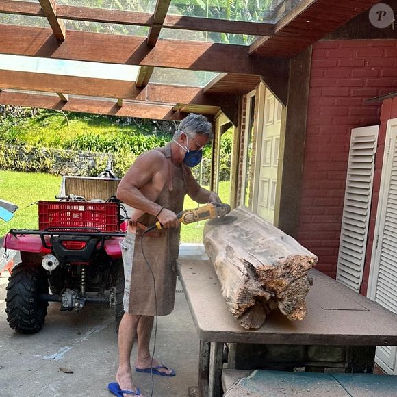 Além de ator, Marcello Novaes também assume funções de marceneiro e eletricista em seu sítio, onde todas as construções e a decoração foram idealizadas por ele