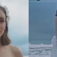 Vestido com flores tridimensionais e cauda removível: o estilo impecável de Fabiana Justus para renovação de votos com Bruno Levi D'Ancona, com quem está casada há 15 anos. Fotos!