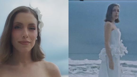 Vestido com flores tridimensionais e cauda removível: o estilo impecável de Fabiana Justus para renovação de votos com Bruno Levi D'Ancona, com quem está casada há 15 anos. Fotos!