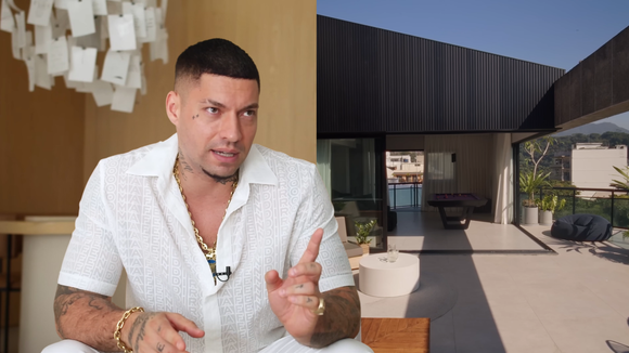 Cobertura de 230m² em Laranjeiras no estilo minimalista de suíte de hotel com piscina e mesa de sinuca; confira + 30 fotos do apê 'quiet luxury' do rapper Filipe Ret