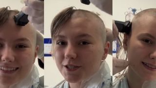 Antes de transplante de medula, Isabel Veloso raspa a cabeça: 'Me despedi do cabelinho pela 6ª vez. Mas agora será a última'