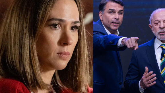 'O tempo de close está diferente': após almoço de Flávio Bolsonaro com chefia da Globo, Tatá Werneck aponta possível tratamento desigual a Lula e ao senador em debate