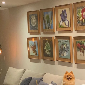 Mansão de Grazi Massafera também traz quadros com fotos de elementos da natureza, como flores, folhas, sementes e frutos